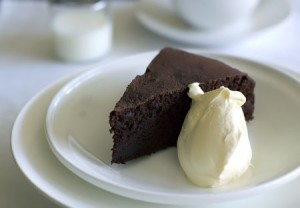 lemonpi » She exhales. Fallen Chocolate Souffle Cake.